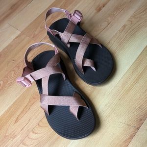 Metallic Pink Chacos
